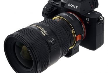 Ngàm chuyển khi gắn lên máy Sony và ống kính Nikon