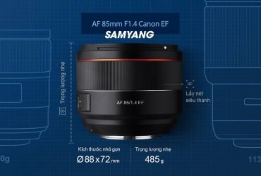 Samyang ra mắt ống kính 85mm f/1.4 EF tự động lấy nét cho Canon | 50mm Vietnam